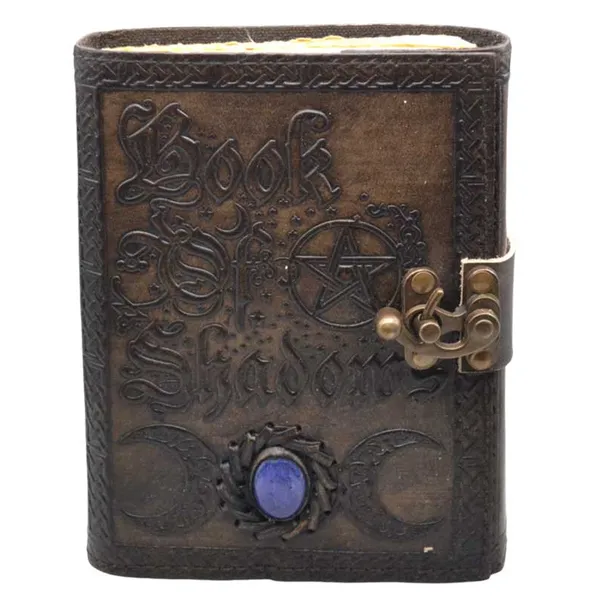Book of Shadows aged looking paper leather w/ latch