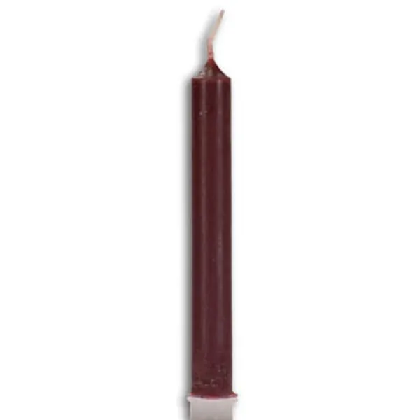 1/2" Brown Chime candle 20 pack