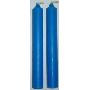 1/2" Light Blue Chime Candle 20 pack