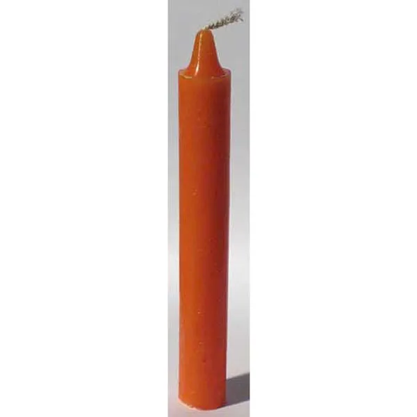 Orange 6" household Candle