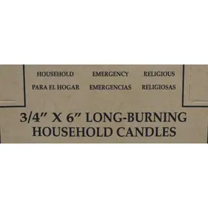 (set of 36) Orange 6" household candle