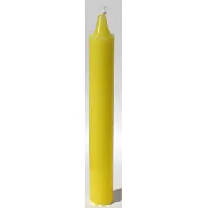 Yellow 6" household candle