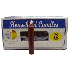 (set of 72) Brown 4" household candles