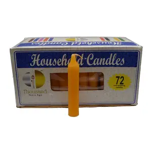(set of 72) Orange 4" household candles