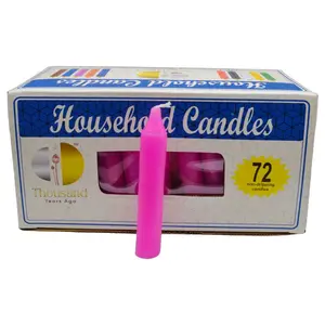 (set of 72) Pink 4" household candles