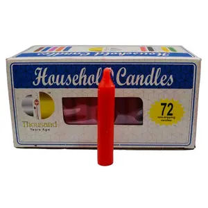 (set of 72) Red 4" household candles