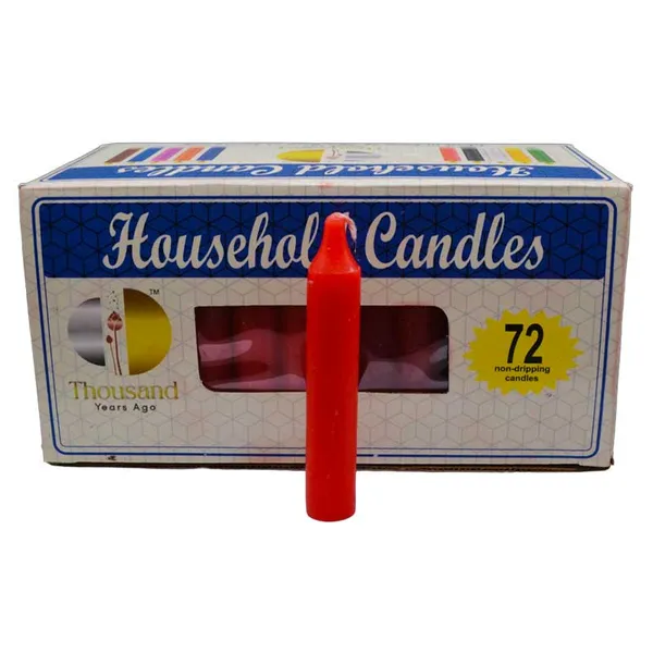 (set of 72) Red 4" household candles