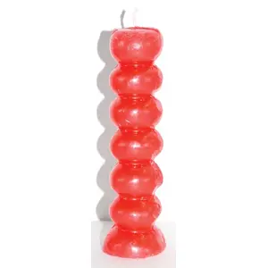 6 1/2" Red Seven knob candles