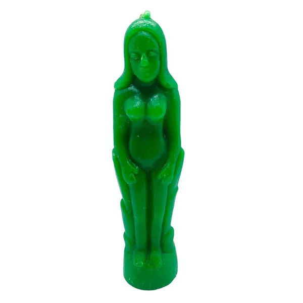 Green Female candle