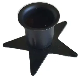 Pentagram taper candle holder