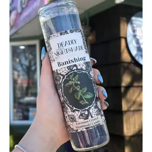 Deadly Nightshade aromatic jar candle