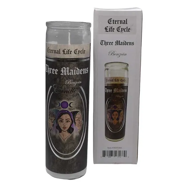 90 hr Three Maidens (Benzoin) jar candle