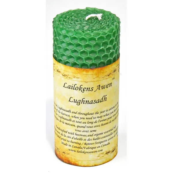 4" Lughnasadh Altar Lailokens Awen candle