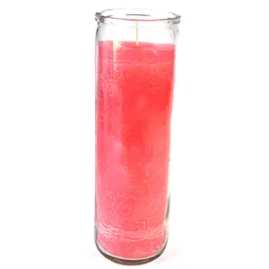Pink 7-day jar candle
