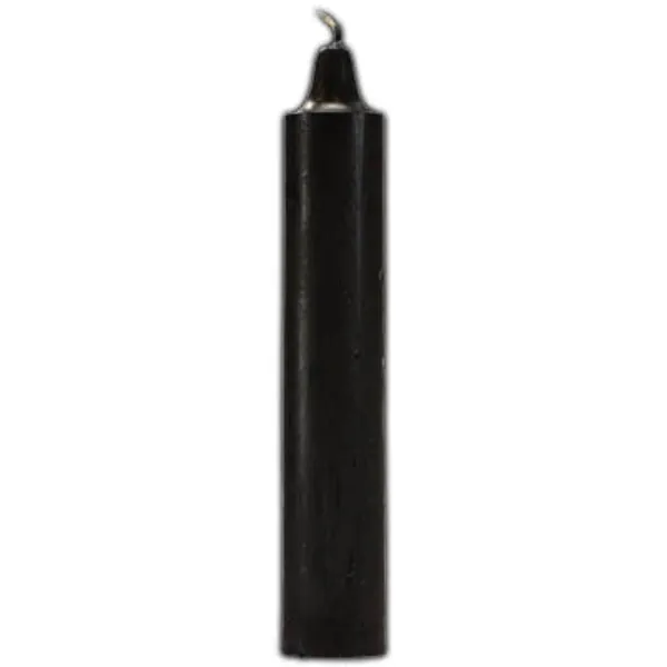 9" Black pillar candles