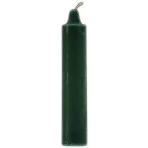 9" Green pillar candles