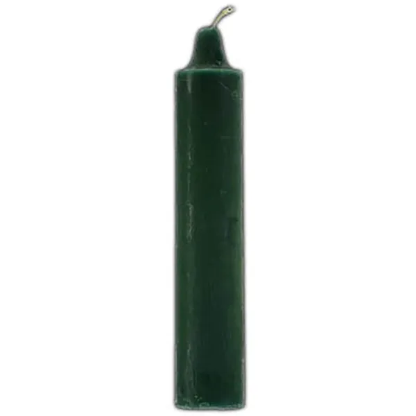 9" Green pillar candles
