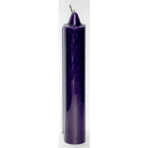 9" Purple pillar candle