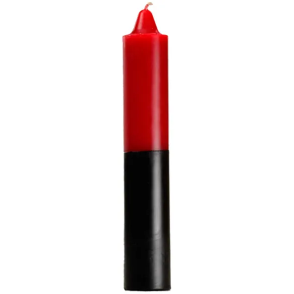 9" Red/ Black pillar candle