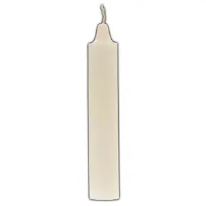 9" White pillar candle