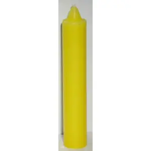 9" Yellow pillar candle