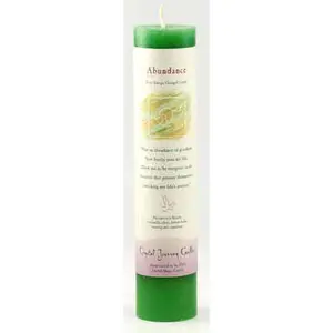 Abundance Reiki Charged Pillar Candle