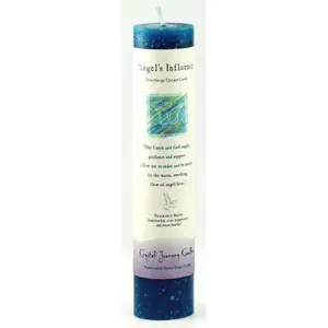 Angels Influence Reiki Charged Pillar candle
