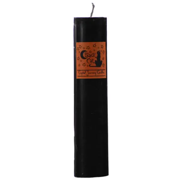 Black Cat pillar candle