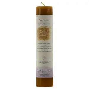 Confidence Reiki Charged pillar candle