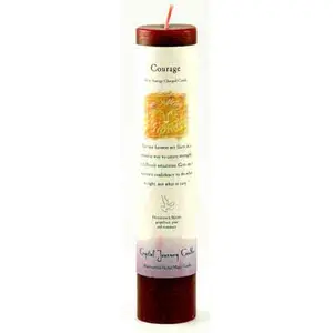 Courage Reiki Charged pillar candle