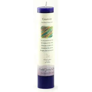 Creativity Reiki Charged pillar candle