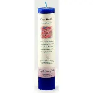 Good Health Reiki Charged Pillar candle