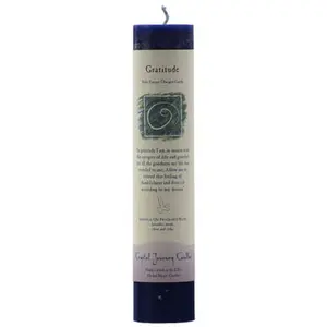 Gratitude Reiki Charged pillar candle