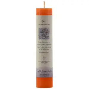 Joy Reiki Charged pillar candle