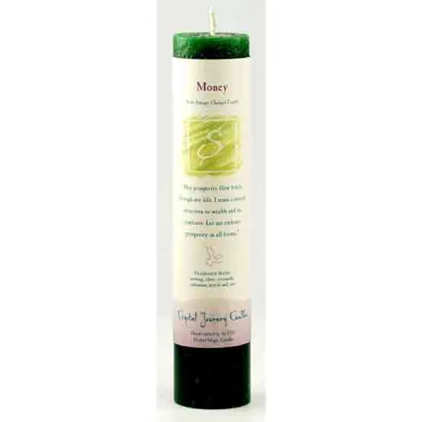 Money Reiki Charged Pillar Candle