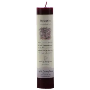 Motivation Reiki Charged pillar candle