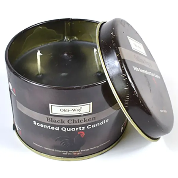 Gallina Negra (Black Chicken) quartz tin candle