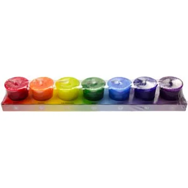 7 Pack Chakra votive candle