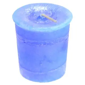 Throat Chakra votive candle