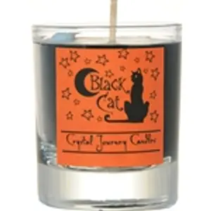 Black Cat soy votive candle