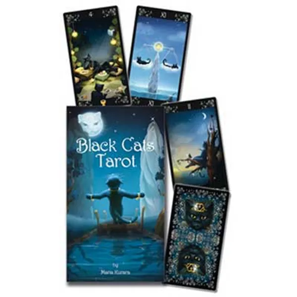 Black Cats tarot by Maria Kurarai