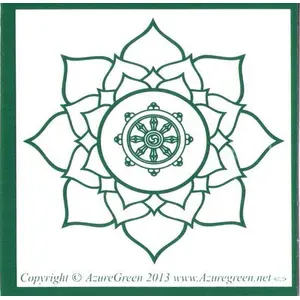Buddha Wheel bumper sticker