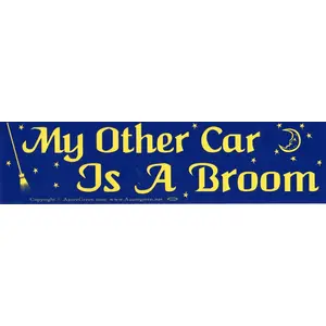 My Other Car Is A Broom bumper sticker
