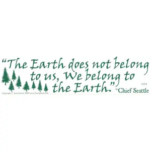 The Earth Does Not Belong To Us...