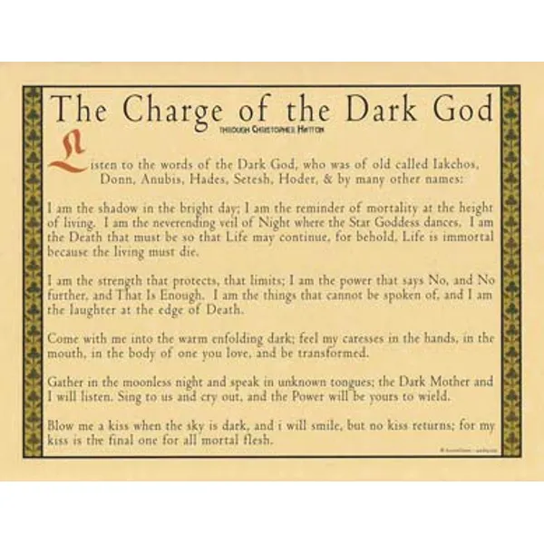 Dark God poster