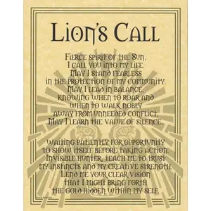Lion Prayer poster