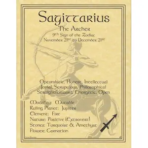 Sagittarius zodiac poster