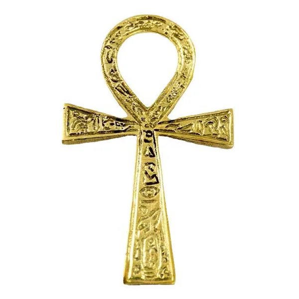 2 3/8" x 4" Ankh brass