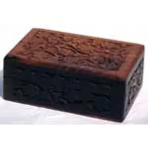 Handcrafted Box with Floral Design 4" x 6"