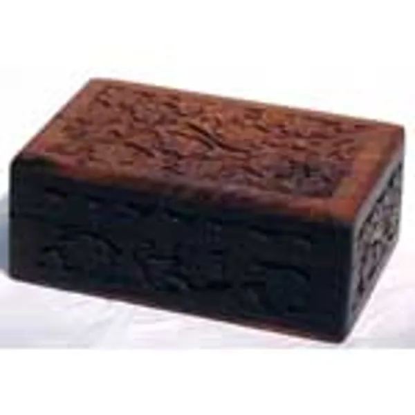Handcrafted Box with Floral Design 4" x 6"